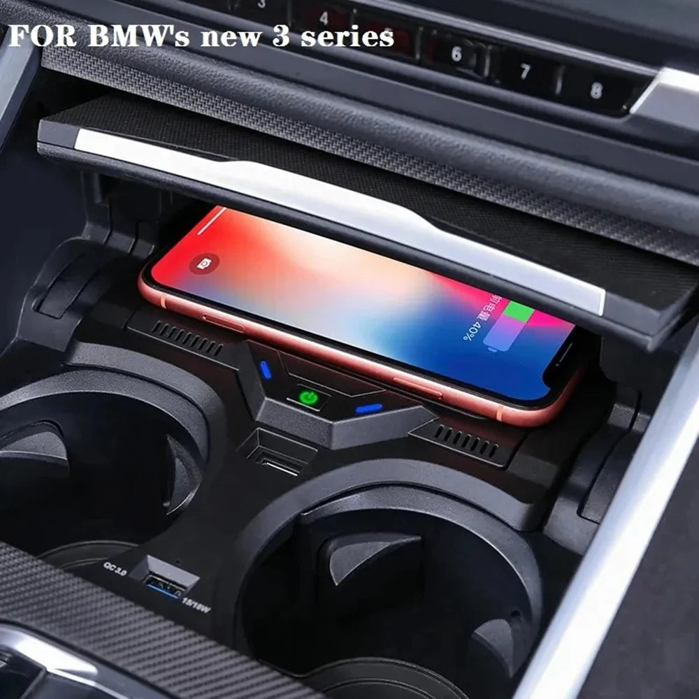 WINAUTO For 3 Series 2020-2021 Car Interior Wireless Charger Center Console Phone Charging Pad - 7