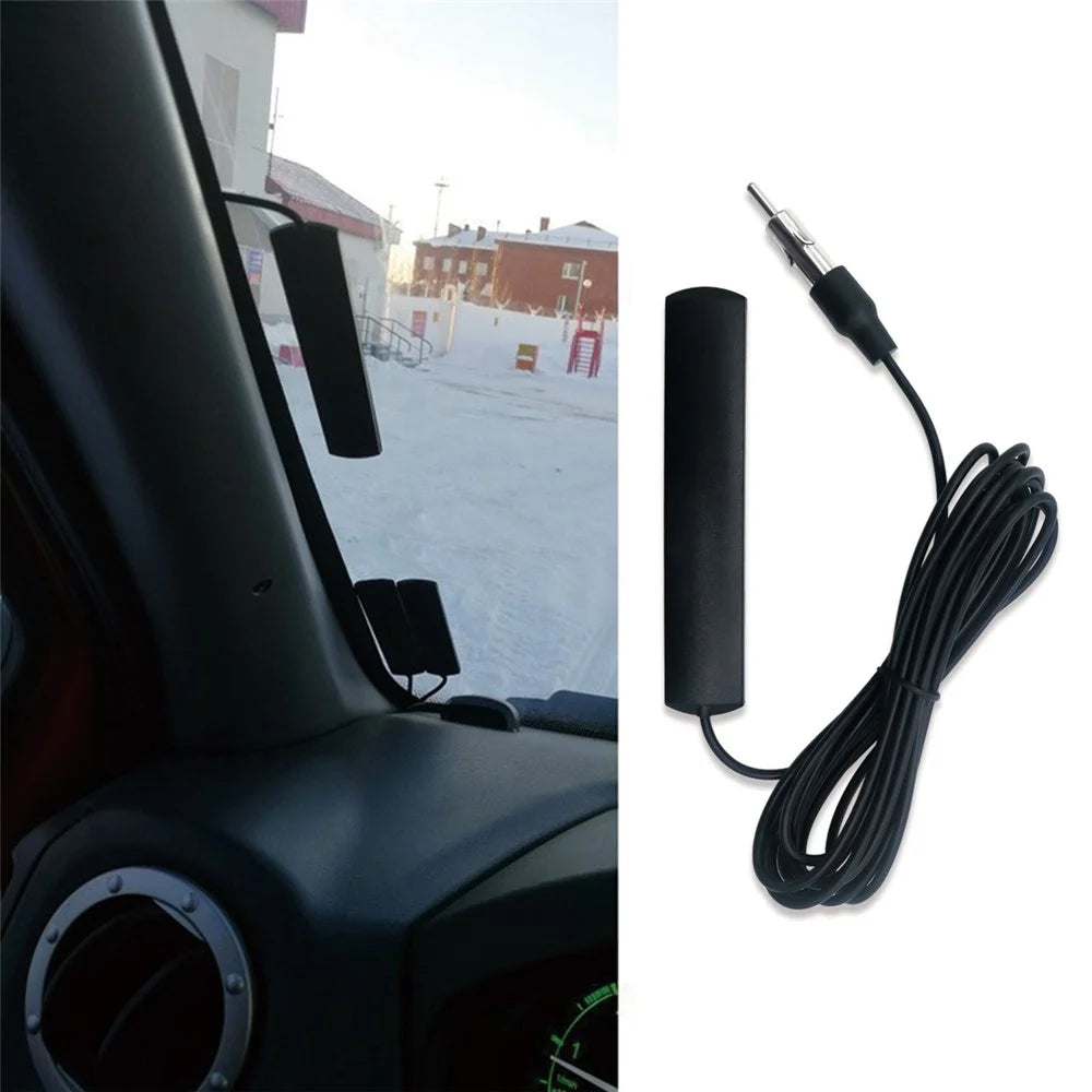 ANT-309 5m Universal Car Vehicle Truck Motorcycle Boat Radio FM/AM Antenna Signal Amp Amplifier - 1