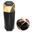 OUDEW Car Trash Can with Lid Mini Washable Vehicle Trash Can Desktop Center Console Dustbin Garbage Organizer - Gold - 1