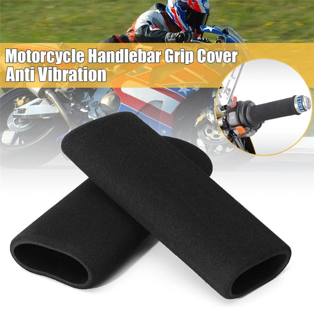 1 Pair UV Protection Motorcycle Hand Grip Covers Anti-slip Sweat-proof Handlebar Grip Protection Handlebar Protector Pads Sleeve - 3