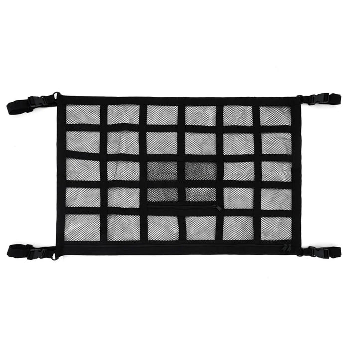70x50cm Double-Layer Car Roof Storage Net Pocket Vehicle Interior Roof Storage Mesh Organizer - 1