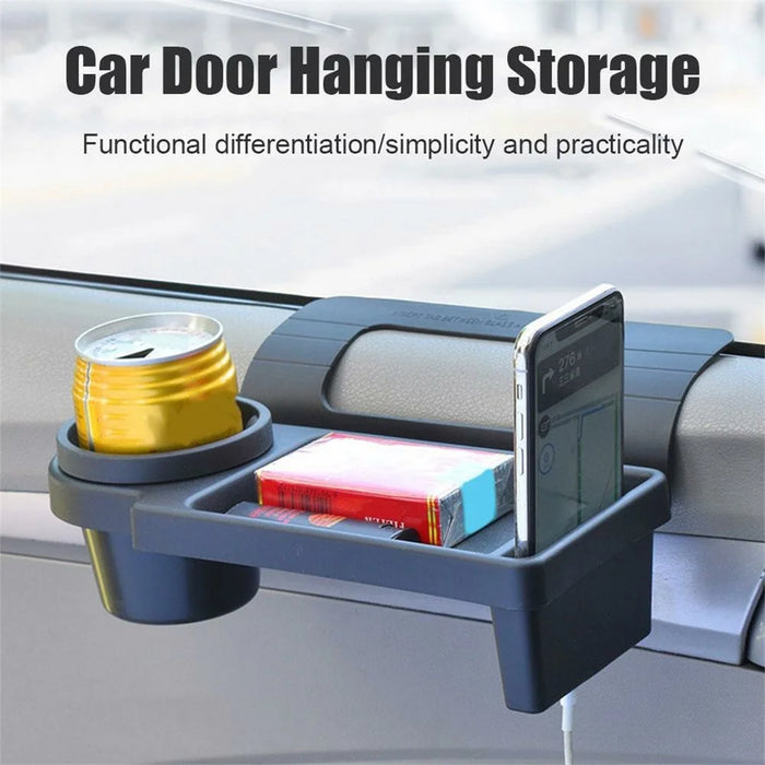 Multi-Function Car Door Hanging Organizer Plastic Phone Cup Holder Storage Box - 2