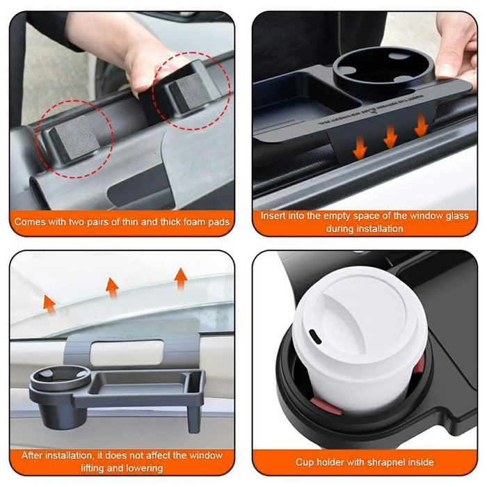 Multi-Function Car Door Hanging Organizer Plastic Phone Cup Holder Storage Box - 5