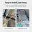H351 Car Back Seat Organizer Multi-Function Portable Drawstring Large Capacity Canvas Mesh Storage Bag - 5