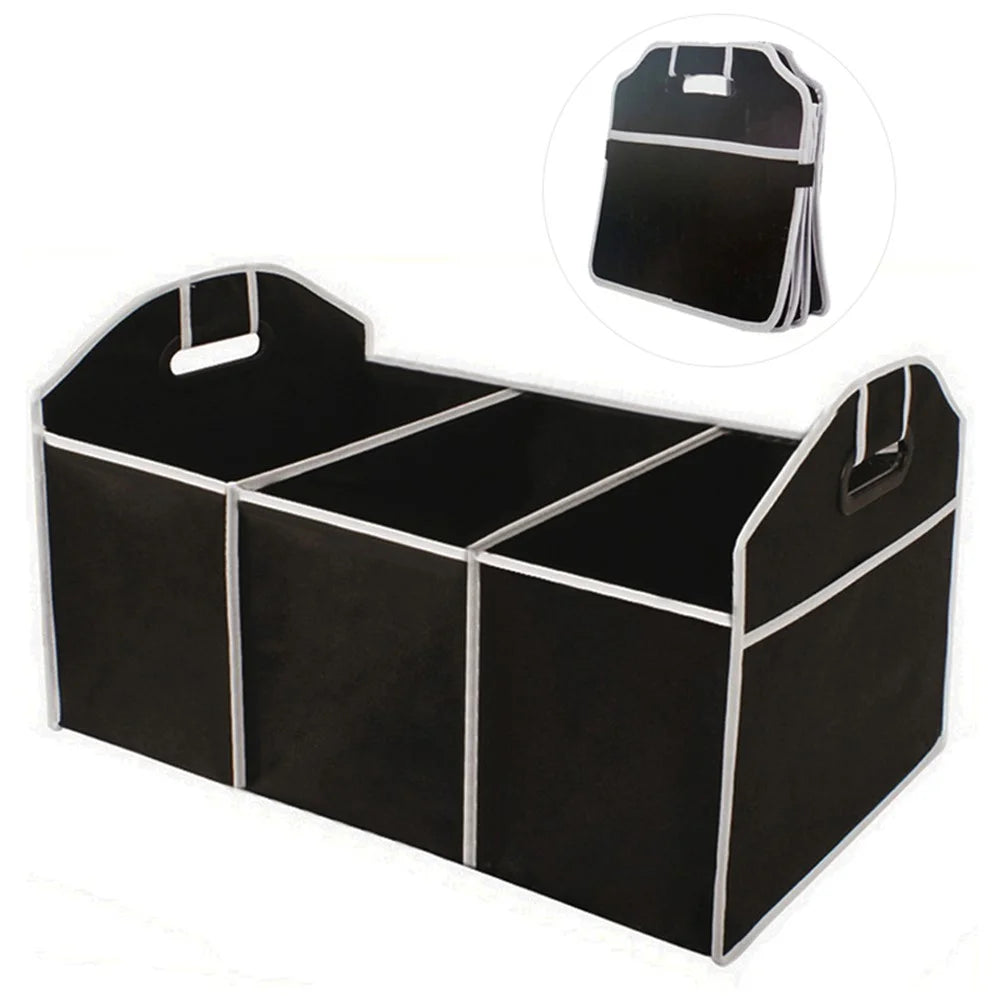 BY-145 Multifunction Car Trunk Organizer Foldable Storage Case Collapsible Box with Upgraded Handle - 1