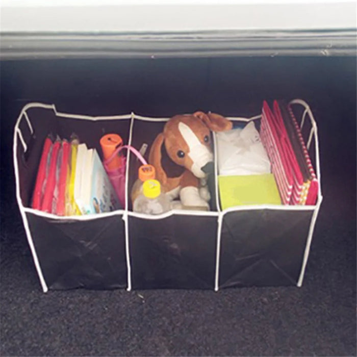 BY-145 Multifunction Car Trunk Organizer Foldable Storage Case Collapsible Box with Upgraded Handle - 4