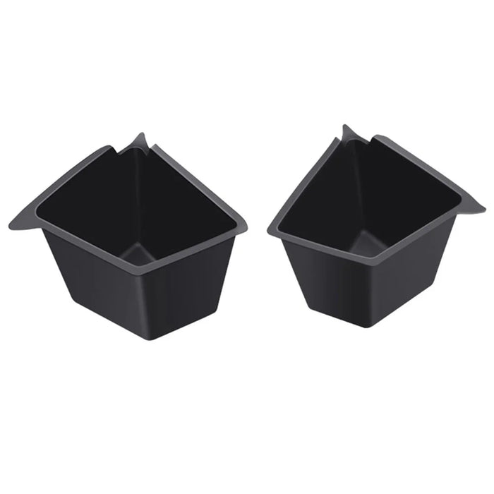 M10624 2PCS For Tesla Model Y TPE Car Rear Trunk Storage Bin Side Box Automobile Organizer - 1
