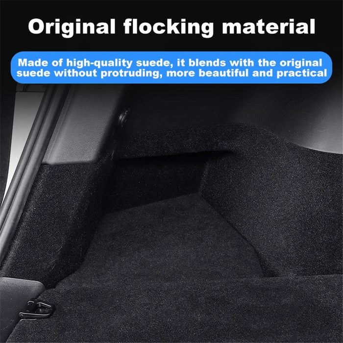 M10624 2PCS For Tesla Model Y TPE Car Rear Trunk Storage Bin Side Box Automobile Organizer - 3