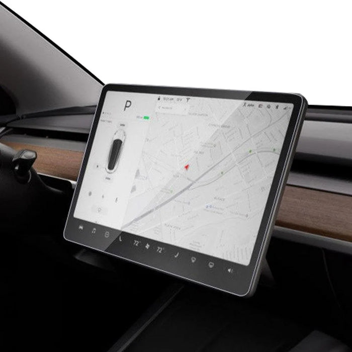 M30118 For Tesla Model 3 / Y Car Display Navigation Screen Protector Tempered Glass Protector Film (HD Clear Design) - 2