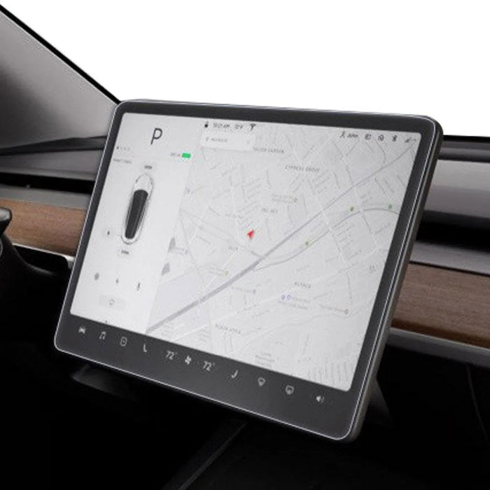 M30116 For Tesla Model 3 / Y Tempered Glass Protector Film Car Display Navigation Screen Protector (Matte Texture) - 2