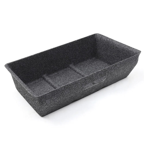 M10343 For Tesla Model Y Car Driver Passenger Underseat Hidden Felt Cloth Organizer Box Under Seat Storage Tray Bin - 1