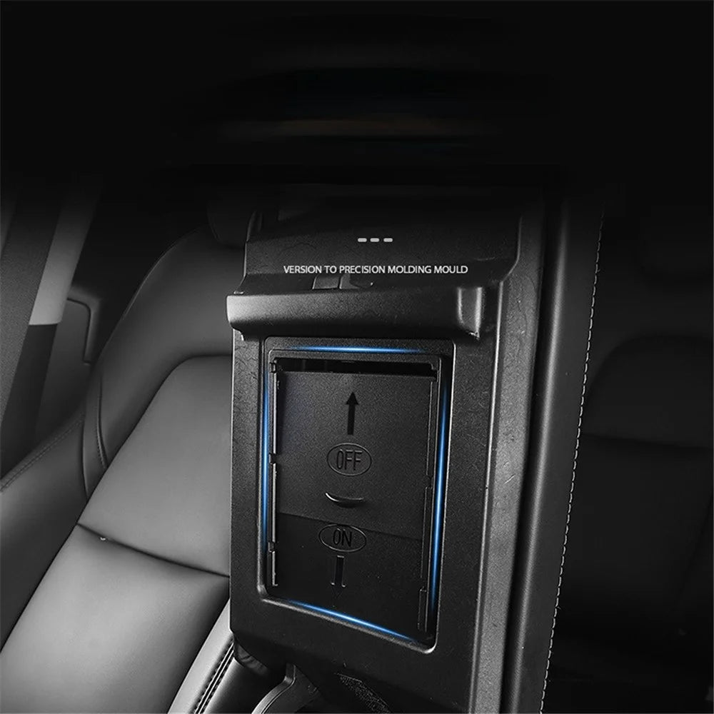 M30153 For Tesla Model 3 / Y Car Center Control Armrest Organizer ABS Storage Box Privacy Protection Container - 3