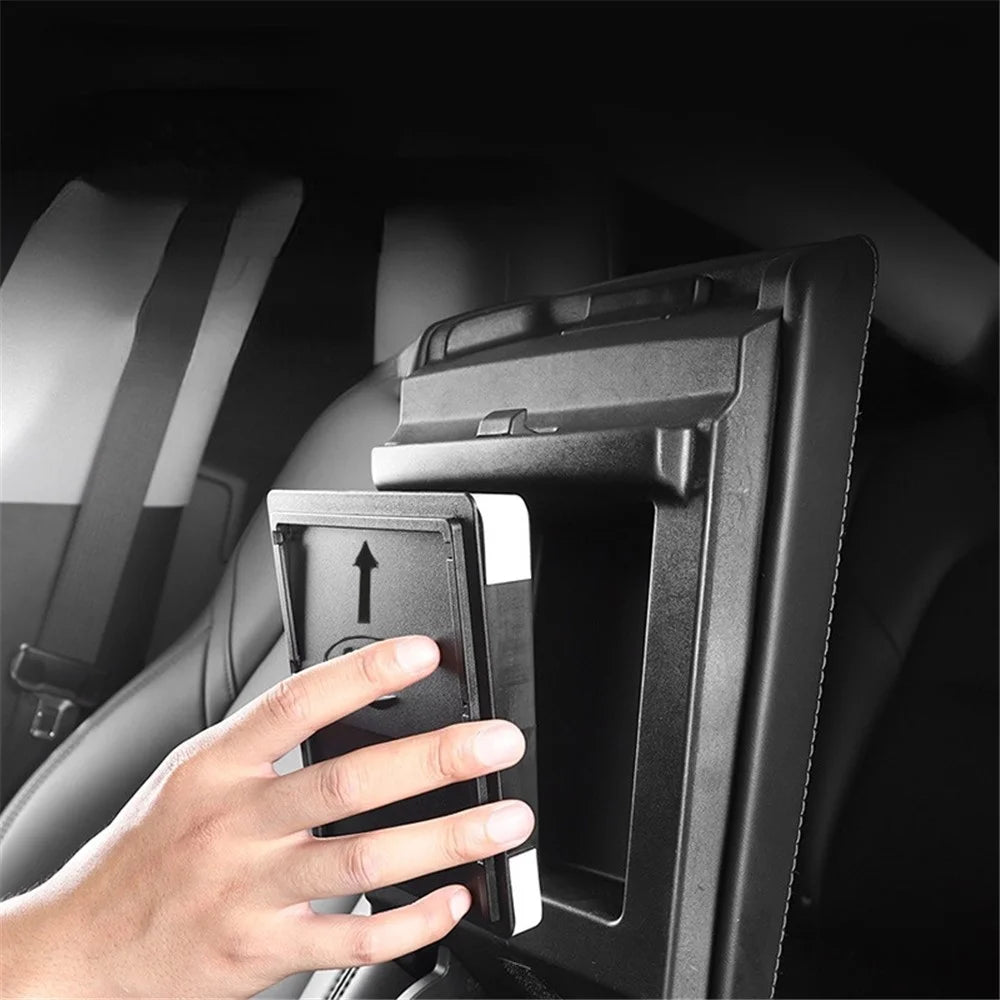 M30153 For Tesla Model 3 / Y Car Center Control Armrest Organizer ABS Storage Box Privacy Protection Container - 5