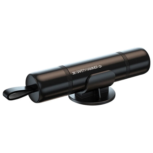SEAMETAL AC01 Metal Car Window Breaker 2-in-1 Safety Hammer + Seat Belt Cutter Car Portable Escape Hammer - Black - 1