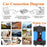 SOLIKETECH 500W Car Inverter Converter LED Battery Display 12V-220V Power Inverter with Cigarette Lighter Cable - 5