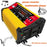 SOLIKETECH 300W 12V-110V Car Power Inverter with Bluetooth / MP3 / FM Multimedia Player Mini Inverter Converter - Yellow Shell - 2