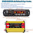 SOLIKETECH 300W 12V-110V Car Power Inverter with Bluetooth / MP3 / FM Multimedia Player Mini Inverter Converter - Yellow Shell - 6