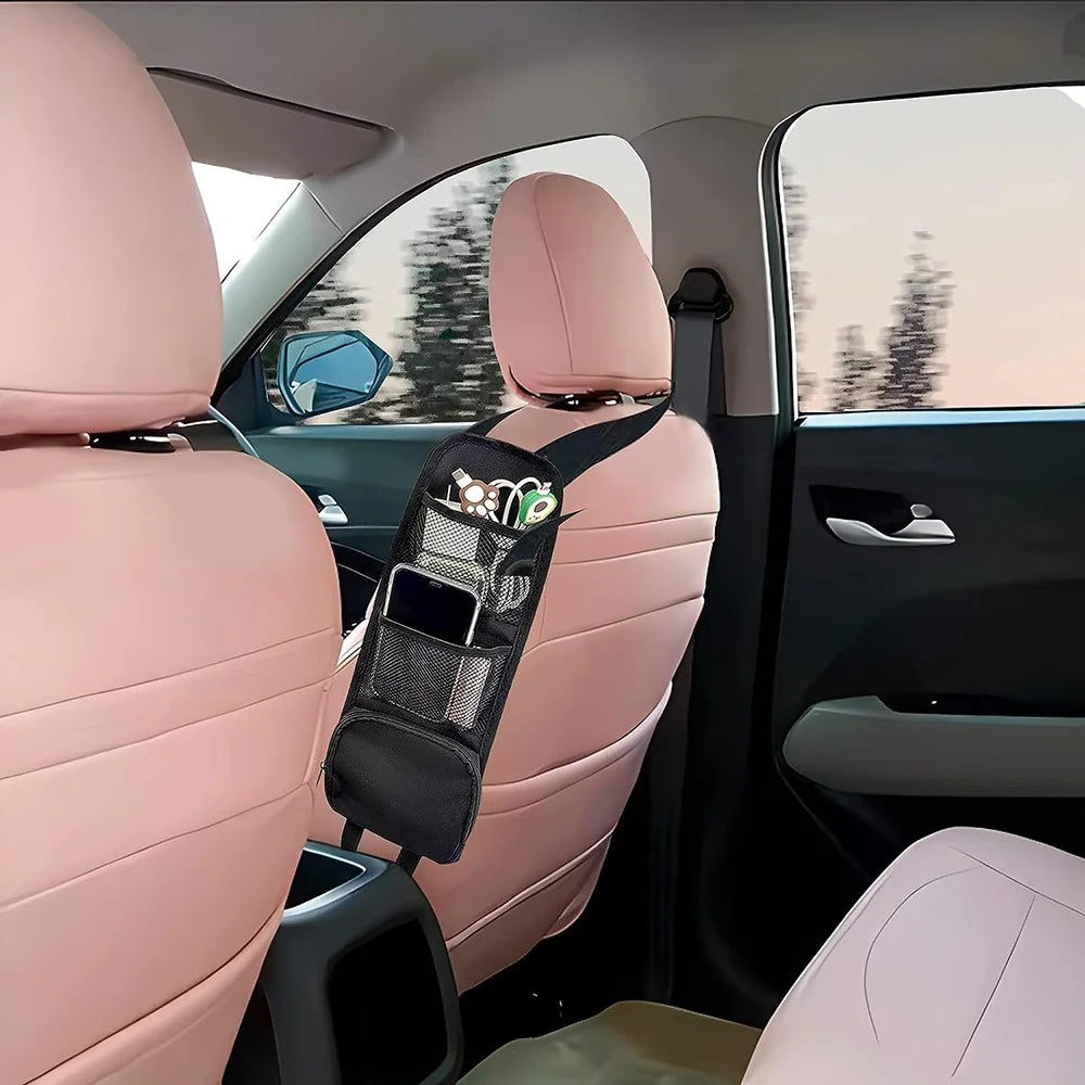 600D Oxford Cloth Mesh Hanging Bag Car Seat Side Organizer Multi-Pocket Automobile Seat Storage Pouch for Truck - 7