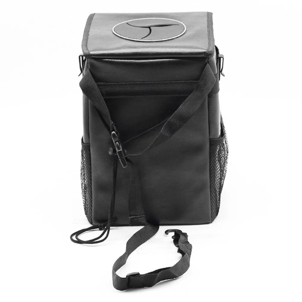 9731 Car Back Seat Headrest Trash Bag Thermal Insulation Garbage Bin with Storage Pockets, Size L: 30*20*20cm - 3
