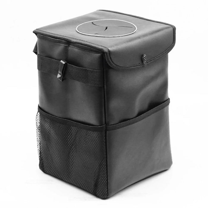 9731 Thermal Insulation Car Back Seat Headrest Waterproof Trash Bag with Storage Pockets, Size S: 25*16*16cm - 1