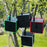 9730 Waterproof Oxford Cloth Car Storage Bag Trash Can Foldable Hanging Barrel - Red - 7
