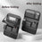 Leather Car Seat Back Organizer Hanging Waterproof Storage Bag with Foldable Table - Black - 2