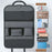 Leather Car Seat Back Organizer Hanging Waterproof Storage Bag with Foldable Table - Black - 7