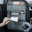 AUTOCOLOR Suede Car Seat Back Organizer Tissue Cup Holder Multi-Pocket Storage Bag with Hook - Grey - 4