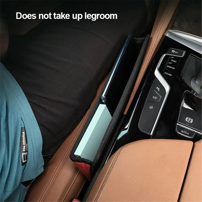 AUTOCOLOR Car Side Seat Gap Crevice Storage Box Pocket Key Phone Holder - 5