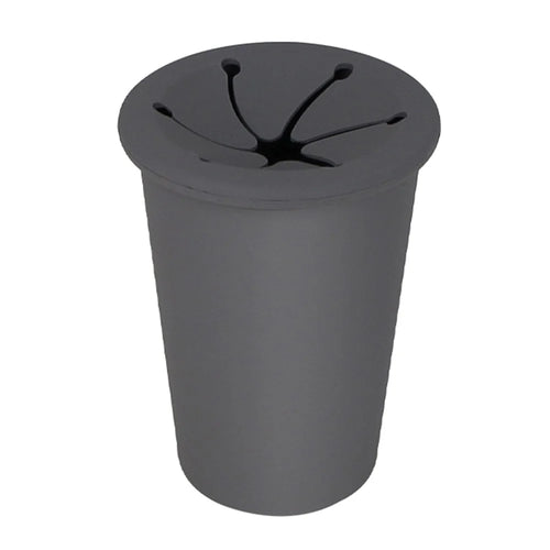 Car Trash Can Garbage Holder Vehicle Door Cup Holder Seat Back Silicone Trash Bin Dustbin - Grey - 1
