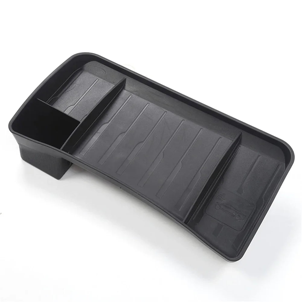 TSL248 For Model Y / 3 TPE Box Car Behind Screen ETC Storage Tray - Black - 1