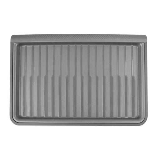 TSL521 For Tesla Model Y TPE+ABS Storage Box with Lid Under Seat Drawer - Grey - 1