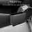 Car Seat Gap Organizer Leather Storage Box Seat Back Side Organizer for Phones Keys - Black - 4