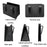 Car Seat Gap Organizer Leather Storage Box Seat Back Side Organizer for Phones Keys - Black - 6