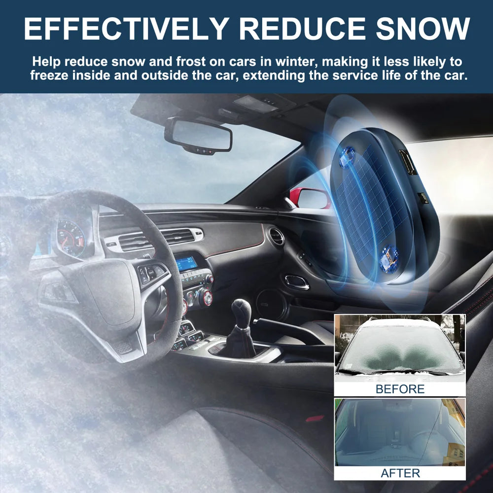 RAYHONG For Car Windshield / Side Mirror Solar Ice Removal Instrument Electromagnetic Insulation Anti-freeze Device - 3