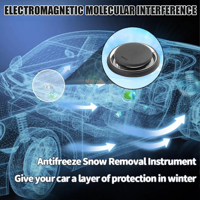 RAYHONG 7.4 x 7.4cm Portable Car Windshield Ice Snow Removal Tool Winter Auto Electromagnetic Anti-freeze Device - 1Pcs - 4