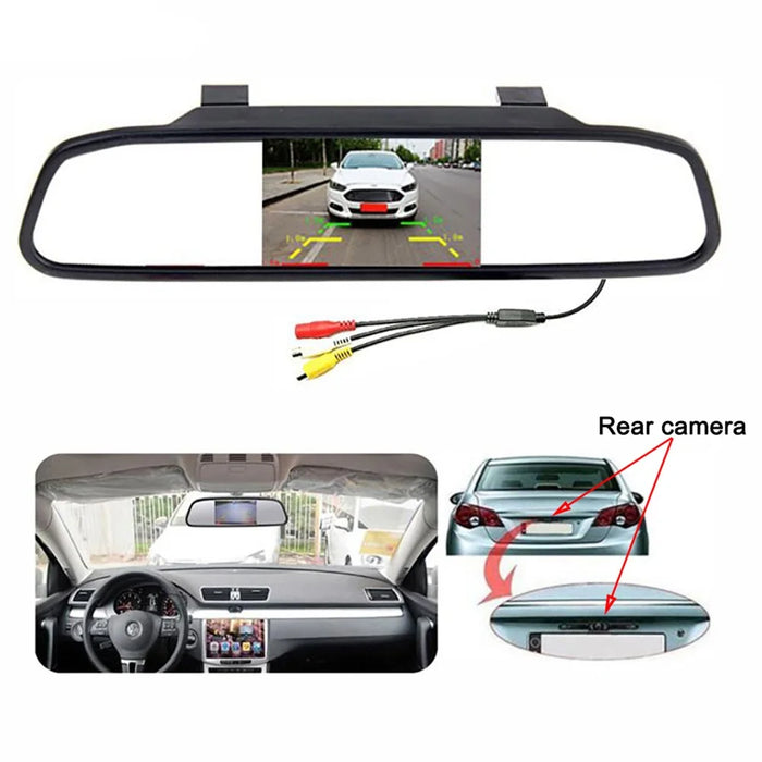 RG-201 4.3-inch LCD Video Display Car Rear View Monitor Parking and Reverse System - 7