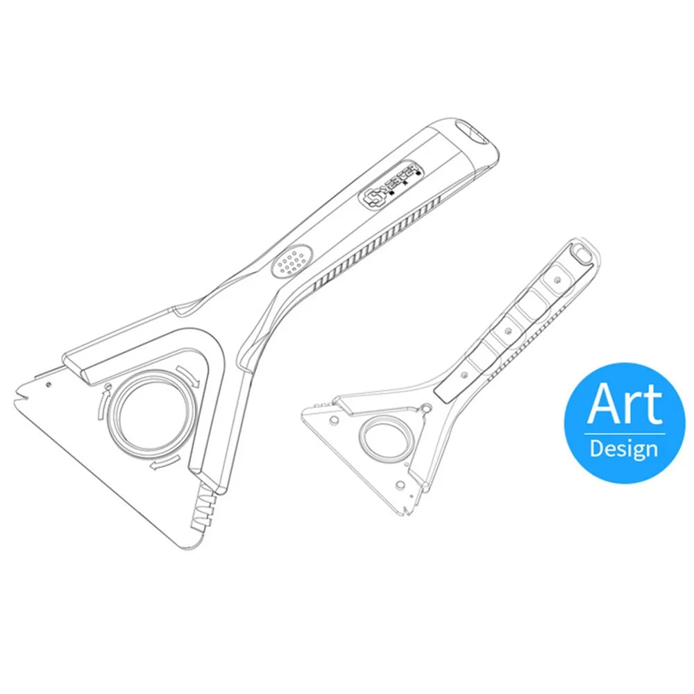 SEBTER SBT-4101 Glass Window Water Wiper Ice Scraper Blade Car Snow Shovel Ice Remover - 7