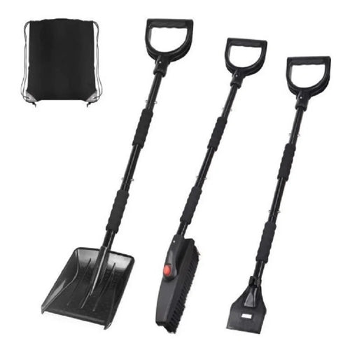 MAIZELAI 3 In 1 Detachable Ice Scraper Windshield Ice Breaker Winter Snow Brush Shovel Car Snow Remover Kit - 1