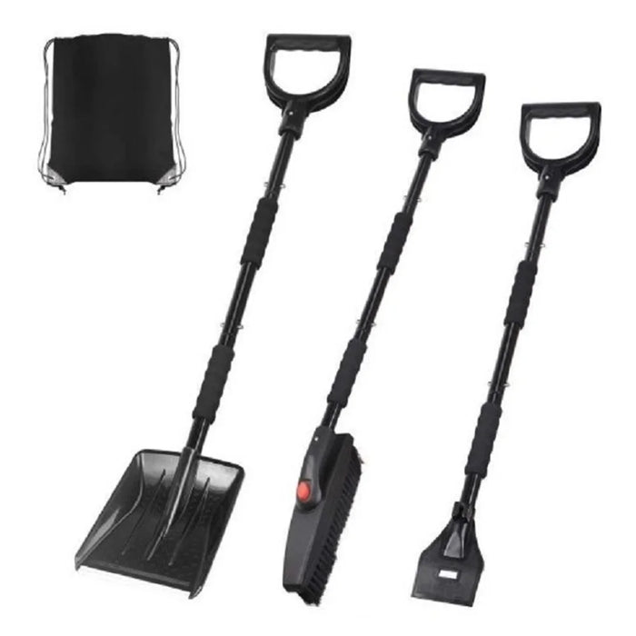 MAIZELAI 3 In 1 Detachable Ice Scraper Windshield Ice Breaker Winter Snow Brush Shovel Car Snow Remover Kit - 1