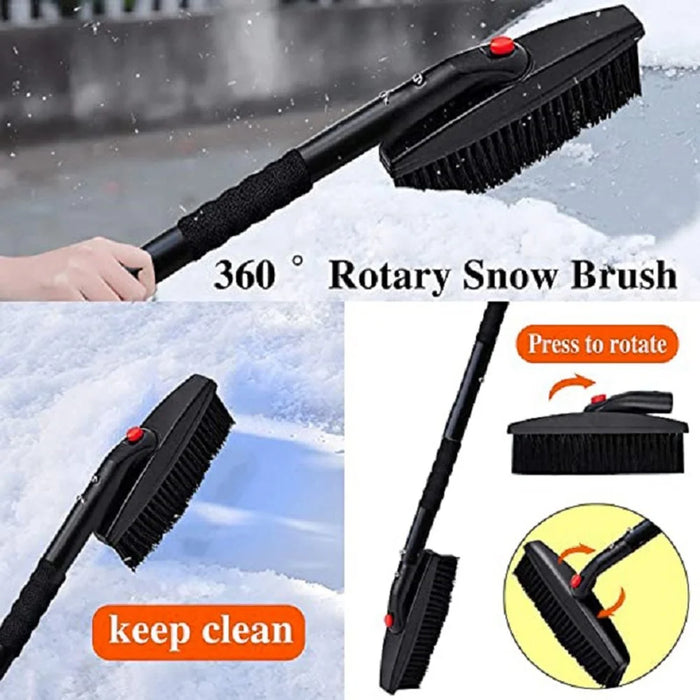 MAIZELAI 3 In 1 Detachable Ice Scraper Windshield Ice Breaker Winter Snow Brush Shovel Car Snow Remover Kit - 4