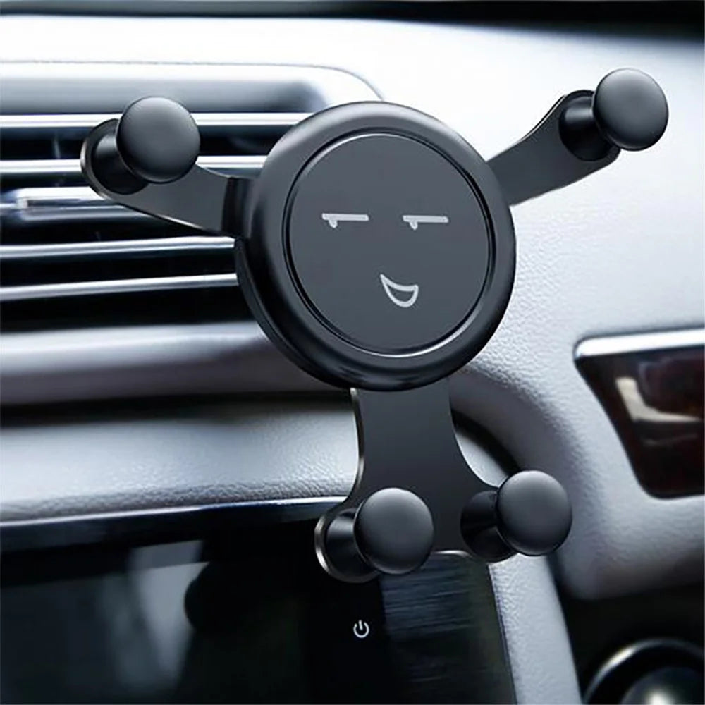 Cartoon Mobile Phone Bracket Car Air Outlet - Black - 1