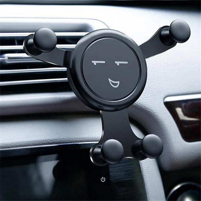 Cartoon Mobile Phone Bracket Car Air Outlet - Black - 1