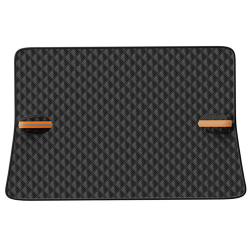 Car Front Windshield Snow Cover Sun-Proof Anti-Frost Winter Windshield Protector with 12 Magnets - Black - 1