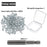 100Pcs 9 x 4mm Screw in Tire Studs Wheel Tyre Studs for Car Truck Motorcycle Bicycle Boot Tire Spikes - Silver - 5