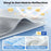 For Tesla Model 3 / Model Y (2025-2026) Juniper Sunroof Sunshade Double Layer Cooling UV Protection Car Roof Sunshade - Beige - 3