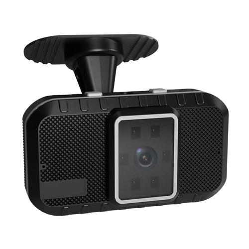 A09 DMS Driver Fatigue Alarm Monitoring System 1080P AI Camera Eye Closing Alert Head Down Reminder for Car Safety - Black - 1