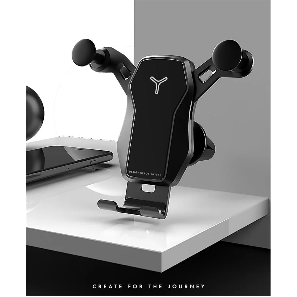 Car Phone Holder Air Outlet Car Navigation Mobile Phone Holder for iPhone Huawei Xiaomi Samsung Etc - 6