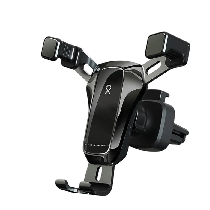 Universal Rotatable Gravity Triangle Car Air Outlet Phone Holder Bracket - Black - 1