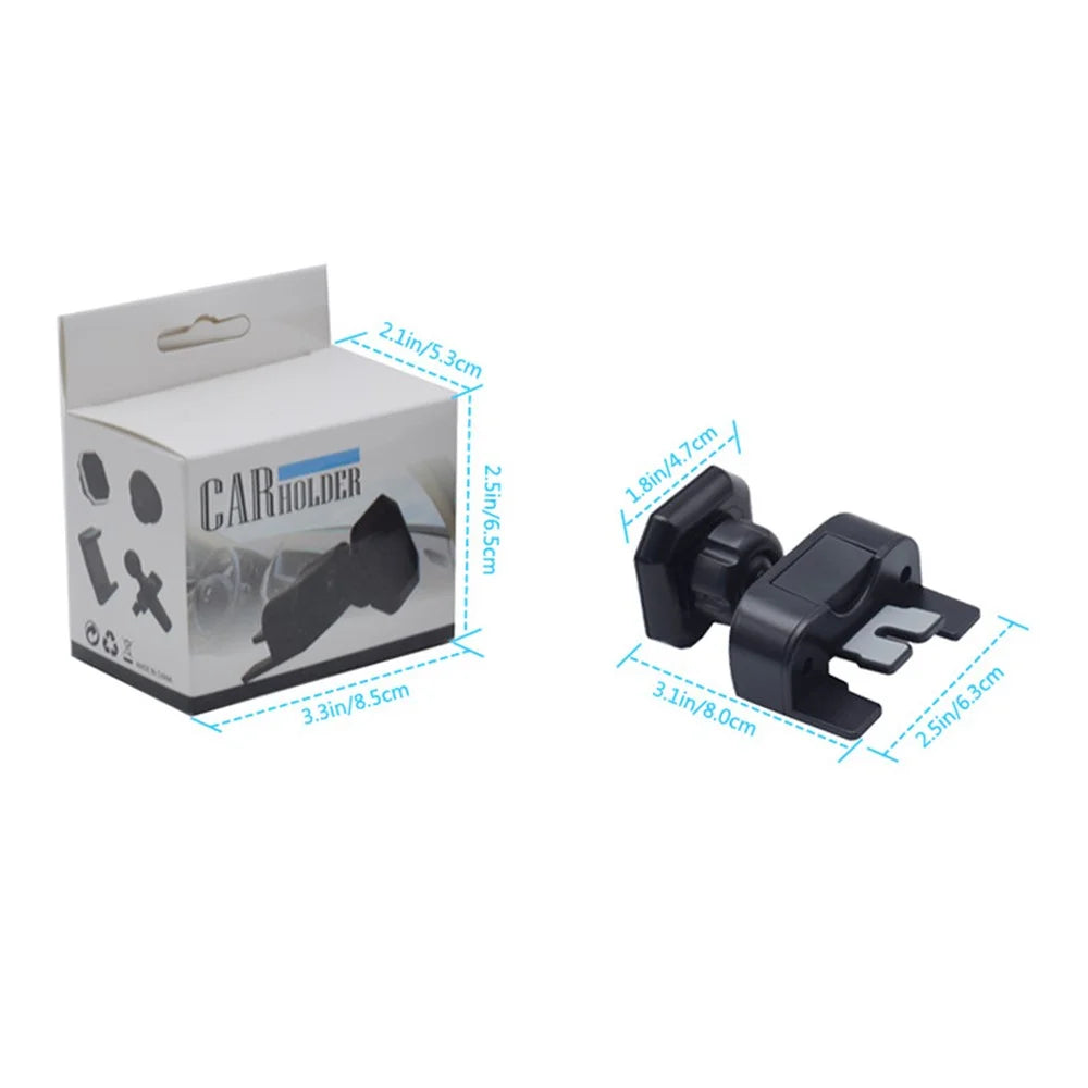 X033 Universal Strong Magnetic Car Mount Stand Carbon Fiber Car CD Port Phone Holder for Mobile Phones - 6